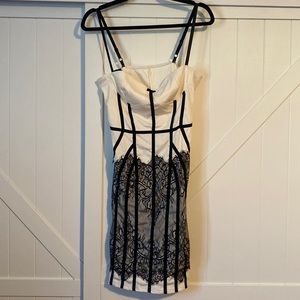 Contrast Lace Bodycon Cami Dress